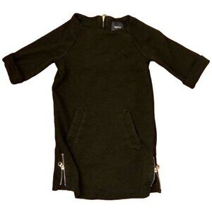 GAP - Black Zipper Dress with Front Pockets